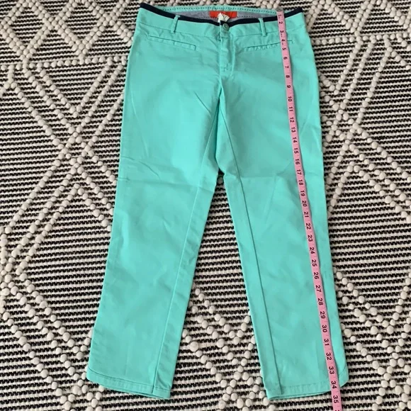Anthropologie Teal Ankle Pants - Picture 4 of 12